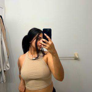 Beige Zara Tank Top. Size medium but fits like a small